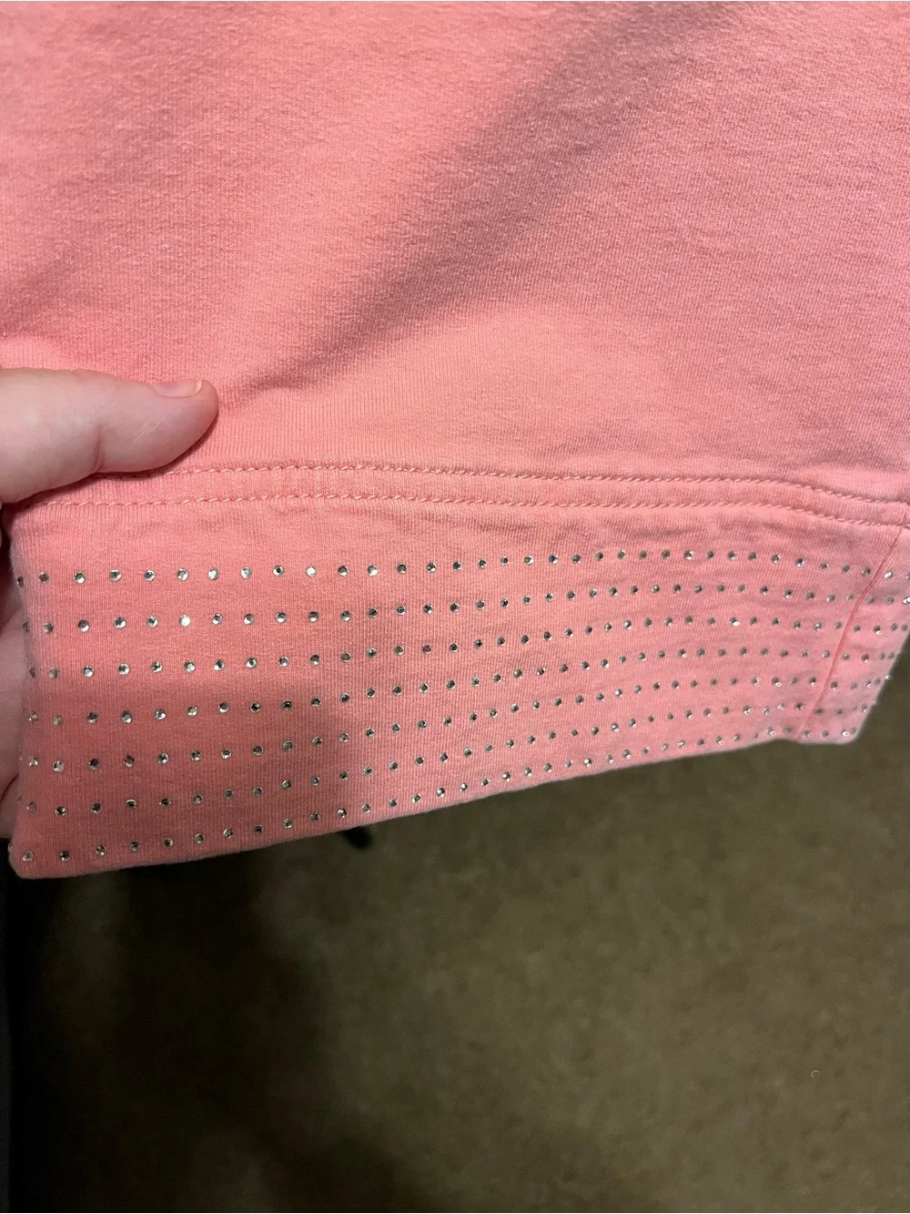 Quacker Factory Pink Coral Knit Capris